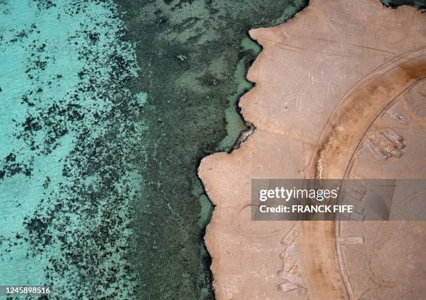 Argentina's driver Sebastian Halpern and co-driver Bernardo Graue of Argentina compete during the prologue of the Dakar 2023 by the Red Sea in Yanbu,...