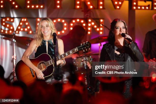 Sheryl Crow and Ashley McBryde perform on NEW YEARS EVE LIVE: NASHVILLES BIG BASH, a star-studded entertainment special hosted by country music stars...