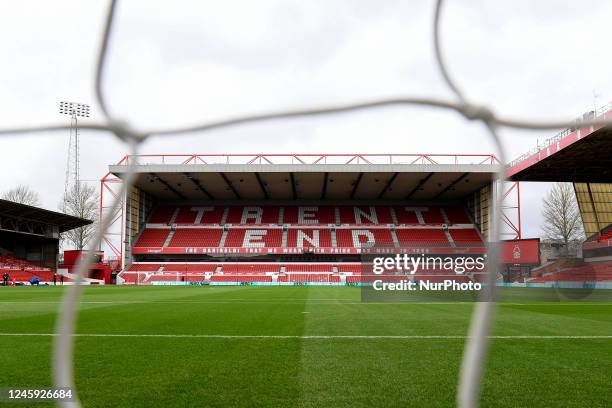 General view inside the City Ground during the Premier League match between Nottingham Forest and Chelsea at the City Ground, Nottingham on Sunday...