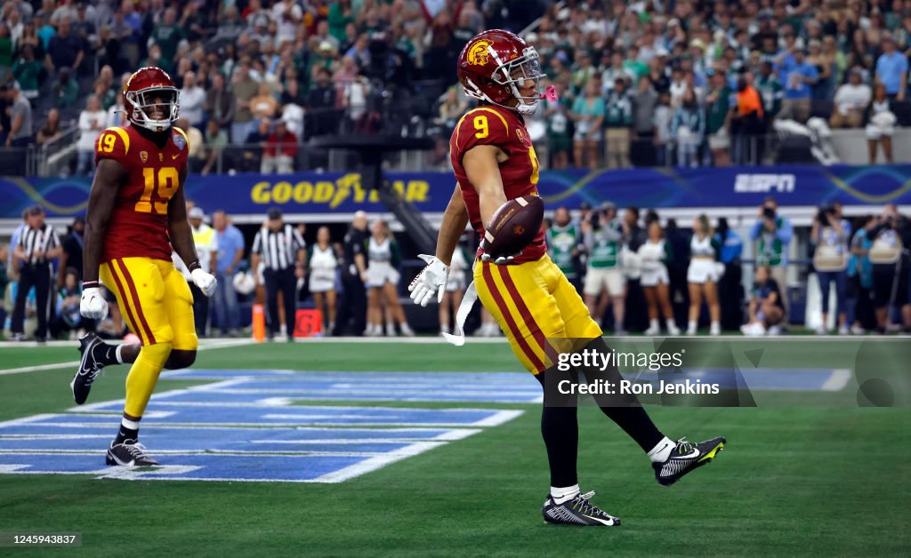 Mike Rae Usc Michael Jackson III of the USC Trojans celebrates after scoring a ...