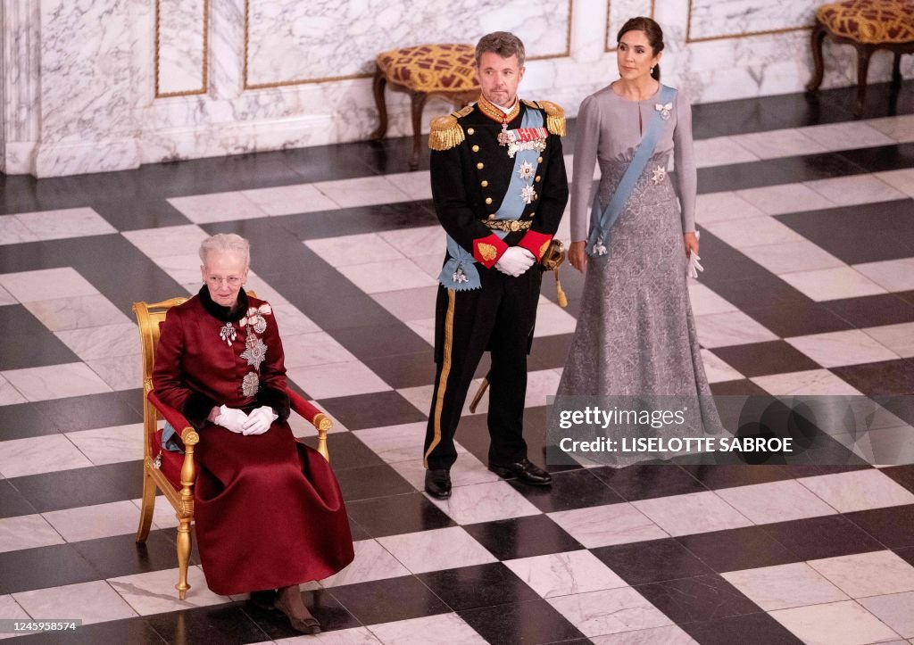 DENMARK-ROYALS-NEW-YEAR-RECEPTION