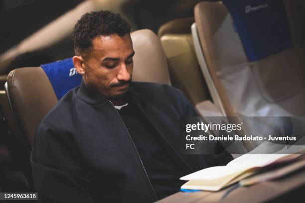 Danilo of Juventus during the travel by train to Cremona on January 3, 2023 in Cremona, Italy.