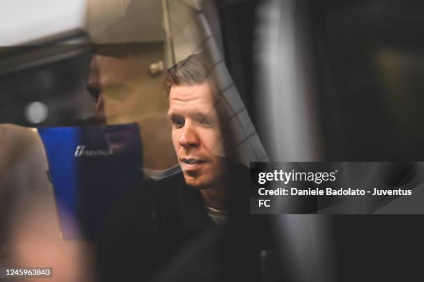 Wojciech Szczesny of Juventus during the travel by train to Cremona on January 3, 2023 in Cremona, Italy.