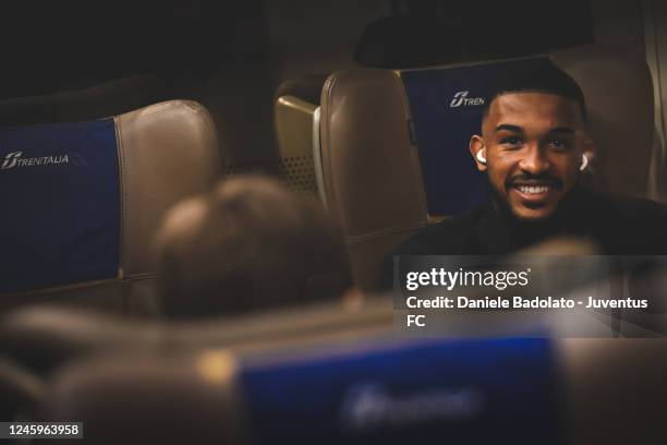 Gleison Bremer of Juventus during the travel by train to Cremona on January 3, 2023 in Cremona, Italy.
