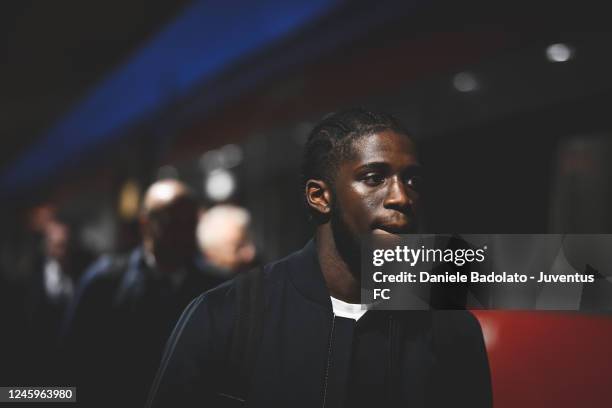 Samuel Iling Junior of Juventus during the travel by train to Cremona on January 3, 2023 in Cremona, Italy.