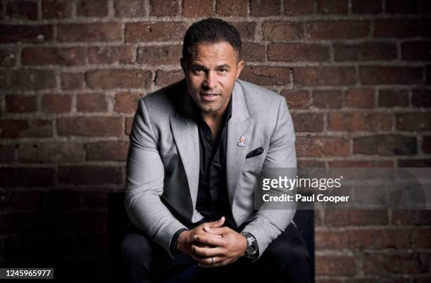 Former rugby union and league player Jason Robinson is photographed for the Telegraph on October 10, 2022 in Manchester, England.