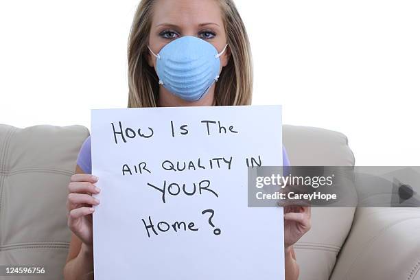 clean air concept - clean house stockfoto's en -beelden