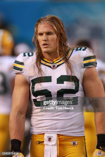 Clay Matthews of the Green Bay Packers watches from the sideline against the San Diego Chargers on November 6, 2011 at Qualcomm Stadium in San Diego,...