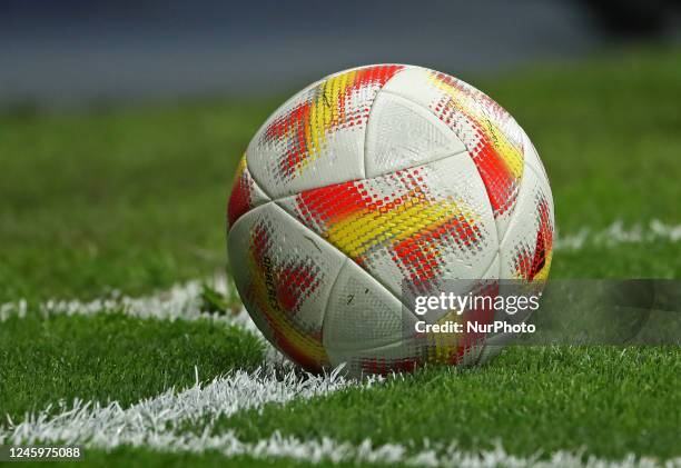 The official ball of the King Cup during the match between RCD Espanyol and Real Club Celta de Vigo, corresponding to 1/16 final of the King Cup,...