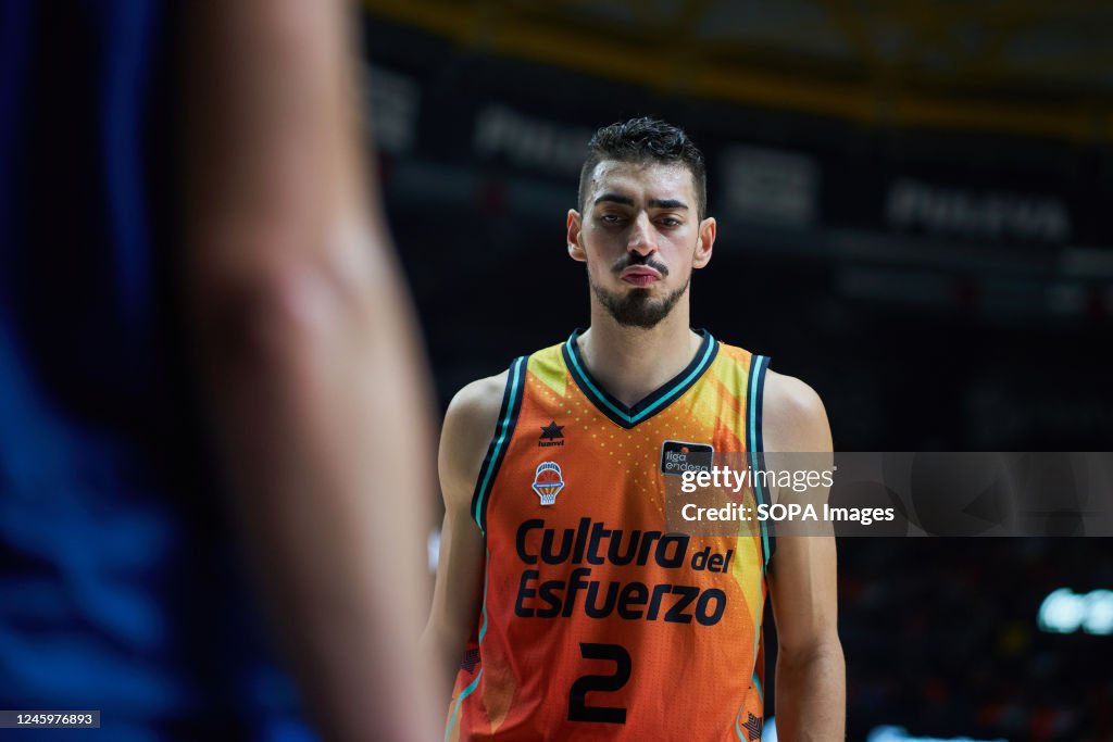 Josep Puerto of Valencia basket seen during the J14 Liga...