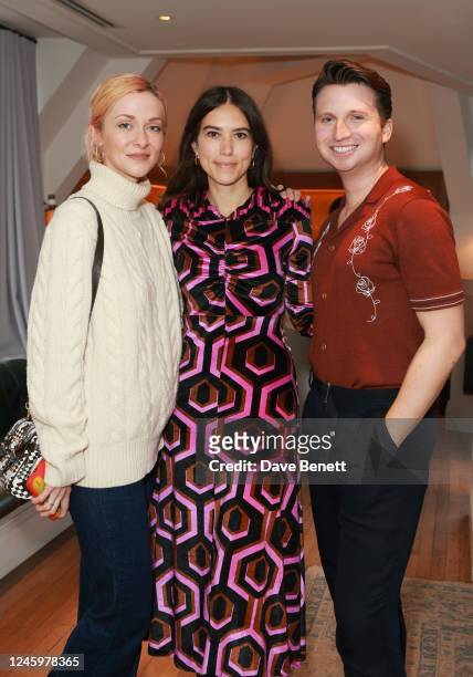 Portia Freeman, Natalie Salmon and Josh Smith attend the launch of Roxie Nafousi's second book, 'Manifest: Dive Deeper', with an intimate breakfast...