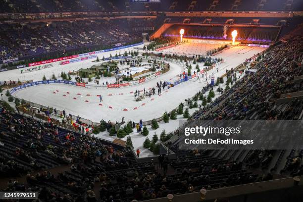 Velzins-Arena inside View during the Bett1 Biathlon Team Challenge at Veltins Arena on December 28, 2022 in Gelsenkirchen, Germany.