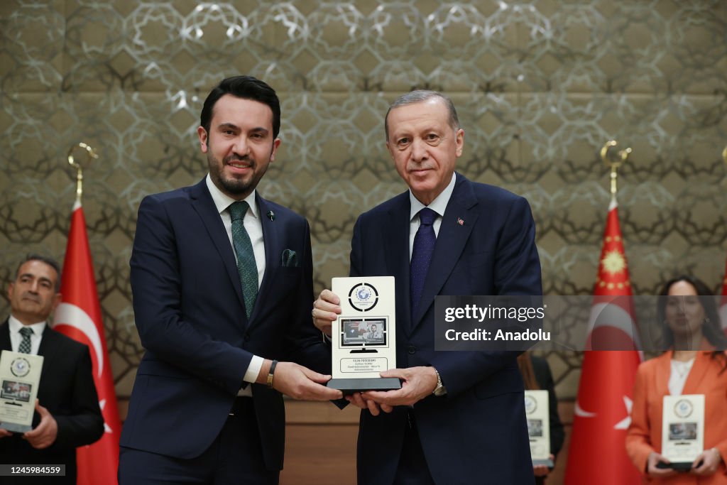 Tayyip ANKARA, TURKIYE - JANUARY 4. Turkish President Recep Tayyip Erdogan ...