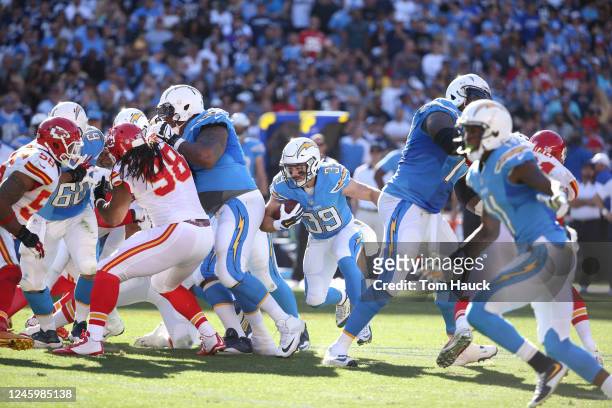 San Diego Chargers running back Danny Woodhead in action during an NFL football game between the Kansas City Chiefs and the San Diego Chargers...