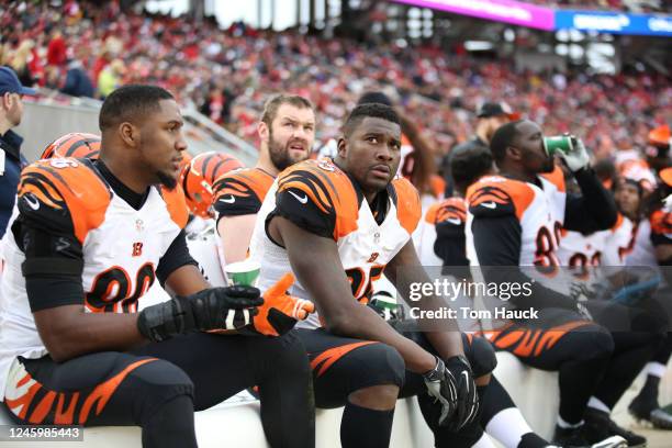 Cincinnati Bengals defensive end Wallace Gilberry in action during an NFL football game between the San Francisco 49ers and the Cincinnati Bengals...