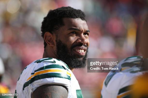 Green Bay Packers outside linebacker Julius Peppers in action during an NFL football game between the Green Bay Packers and the San Francisco 49ers...