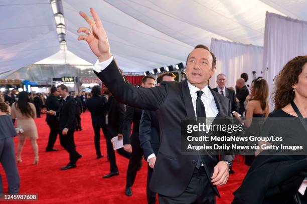 January 30: Kevin Spacey at the 22nd Annual Screen Actors Guild Awards on January 30, 2016.