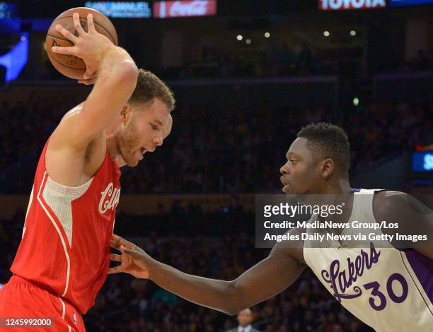 December 25: Los Angeles Clippers forward Blake Griffin is tickles to be playing Christmas Day against Los Angeles Lakers forward Julius Randle. The...