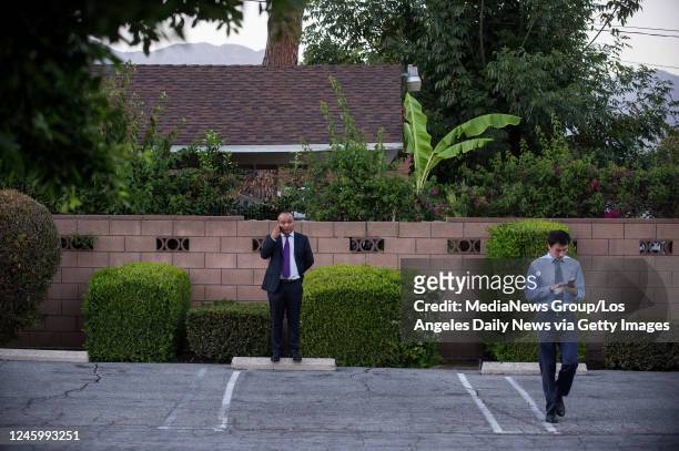 September 29: Attorney Long Liu, left, lawyer for investors who claim theyve been swindled out of hundreds of thousands of dollars by US Fine...