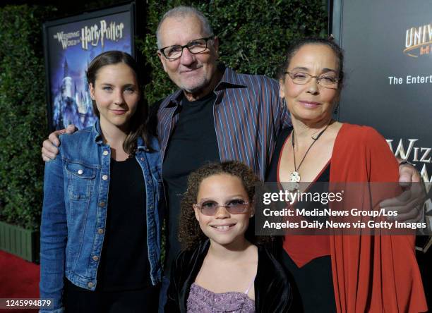 April 05: Ed O'Niell and his wife Catherine Rusoff, and two daughters have two daughters: Claire,left, and Sophia. Award-winning composer John...