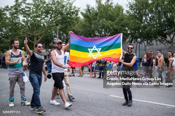 June 12: The annual LA PRIDE Parade moves along Santa Monica Boulevard in West Hollywood on June 12, 2016 after the Orlando mass shooting where 50...