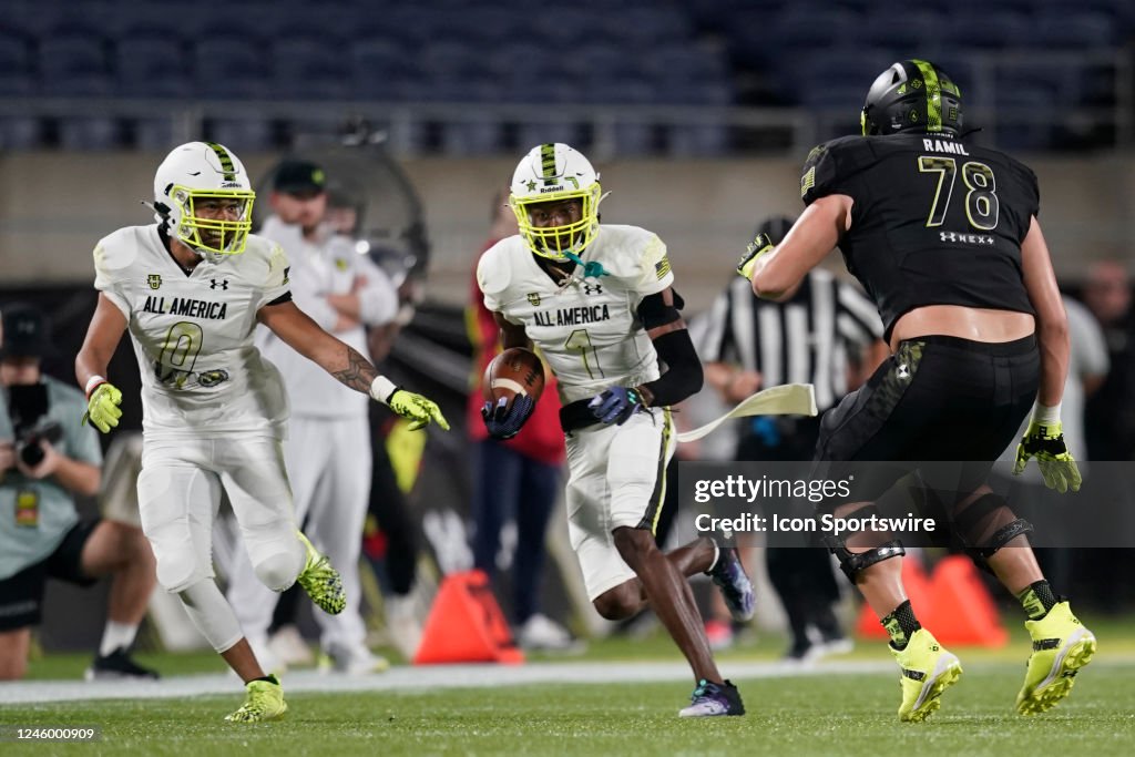 Team Speed corner back Cormani McClain returns a punt during the
