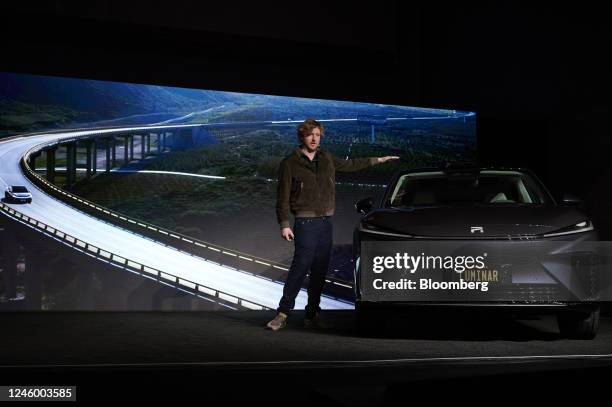 Austin Russell, chief executive officer of Luminar Technologies, speaks during a press event at the 2023 CES event in Las Vegas, Nevada, US, on...