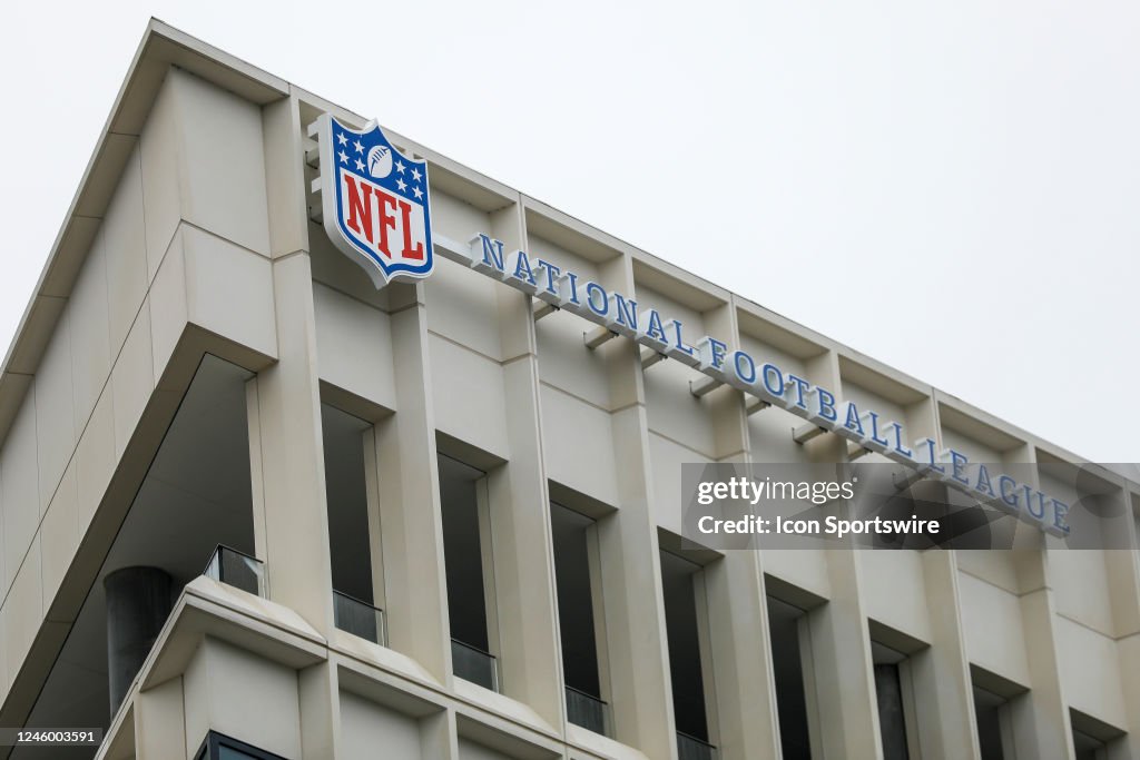 Nfl Roster Building The NFL network headquarters building with an NFL shield logo... News ...