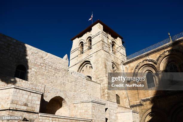 View of the Church of the Holy Sepulchre in Jerusalem, Israel on December 29, 2022.