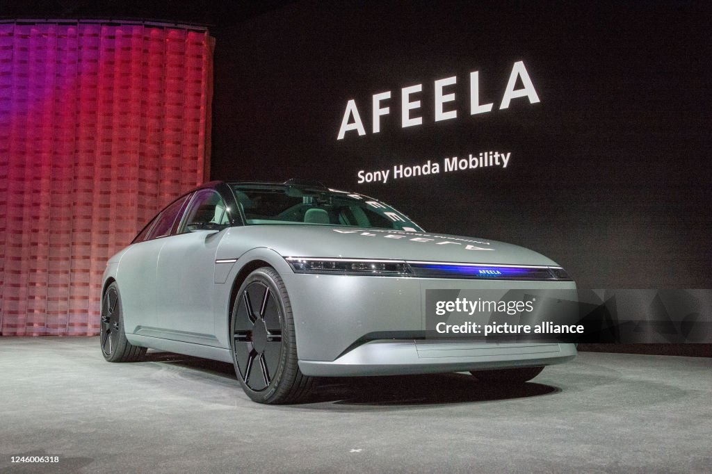 Technology fair CES - electric car from Sony and Honda
