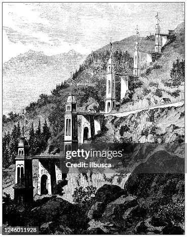 古董插圖:比利牛斯 古董插圖:比利牛斯