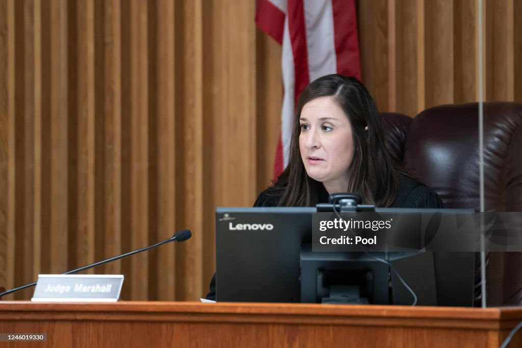 Latah County Magistrate Judge Megan Marshall speaks during a hearing Latah County Magistrate Judge Megan Marshall speaks during a hearing