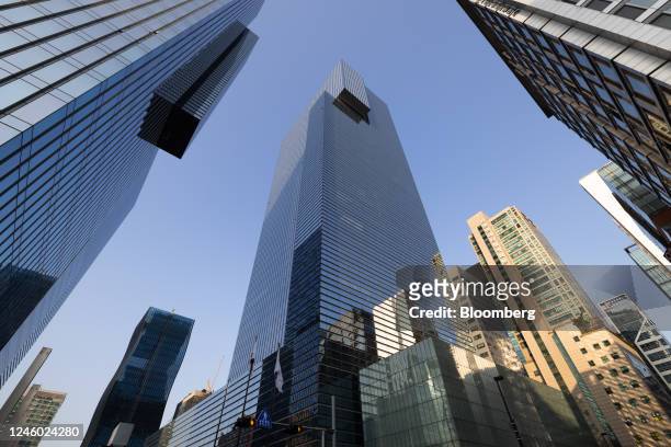 The Samsung Electronics Co. Seocho office building, center, in Seoul, South Korea, on Thursday, Jan. 5, 2023. Samsung has release its fourth-quarter...