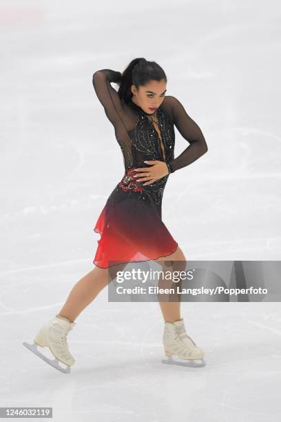 Gabrielle Daleman of Canada competing in the ladies' free skating during the MK John Wilson Trophy, part of the ISU Grand Prix of Figure Skating...