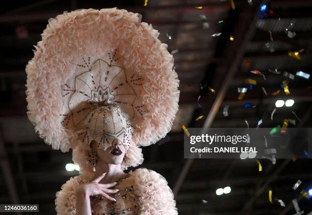 Attendees visit RuPaul's DragCon UK 2023 Drag Queen convention at the ExCeL centre in east London on January 6, 2023.