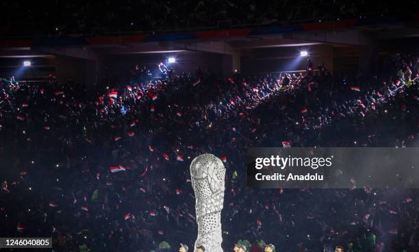 General view of the during the opening ceremony ahead of the 25th Gulf Nations Cup first match between Iraq and Oman at Basra International Stadium...