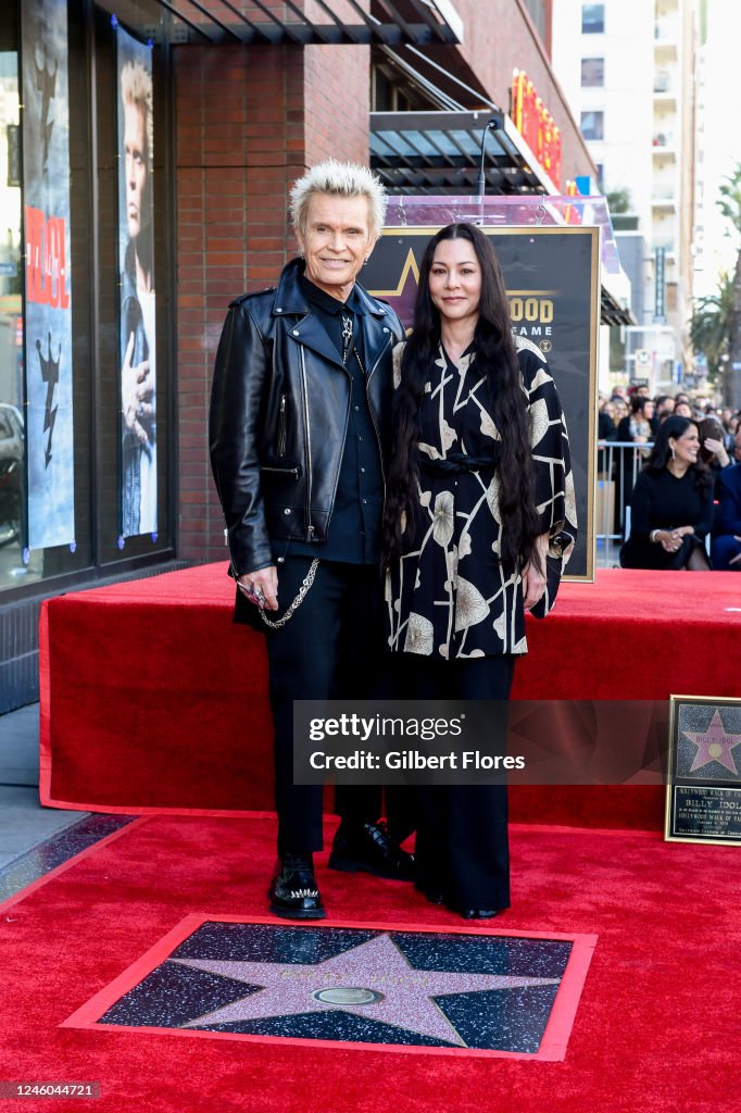 Billy Idol Honored with Star on The Hollywood Walk of Fame
