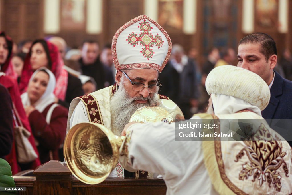Coptic Orthodox worshippers attend Christmas Eve mass at the Nativity Coptic Orthodox worshippers attend Christmas Eve mass at the Nativity