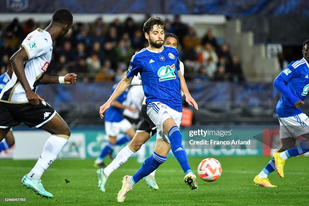 Sanjin PRCIC of Racing Club de Strasbourg during the French Cup match  News Photo - Getty Images