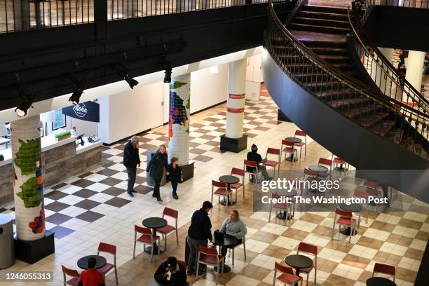 The lower level offers a food court for travelers at Union Station in Washington, DC, January 6, 2023. A new effort to revitalize Union Station is...