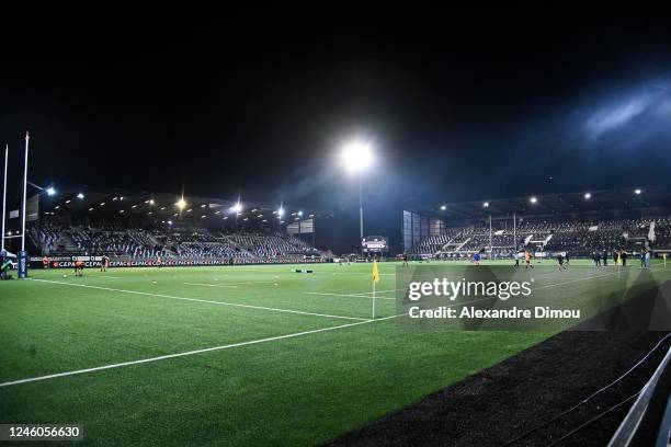 General View during the Pro D2 match between Aix en Provence and Grenoble at Stade Maurice David on January 6, 2023 in Aix-en-Provence, France.