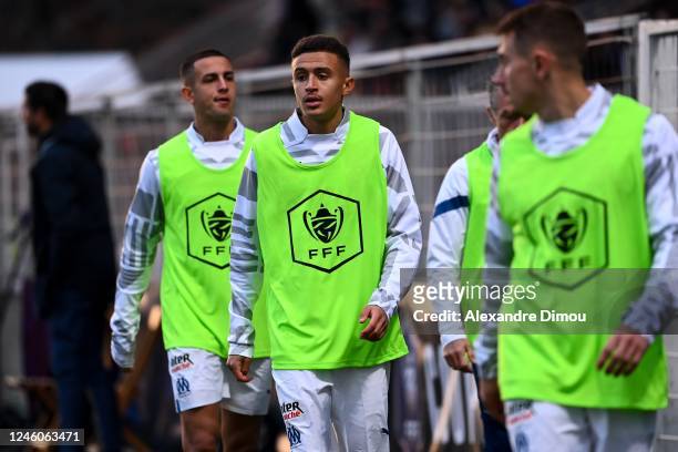 Salim BEN SEGHIR of Olympique de Marseille during the French Cup match between Hyeres and Marseille on January 7, 2023 in Hyeres, France.