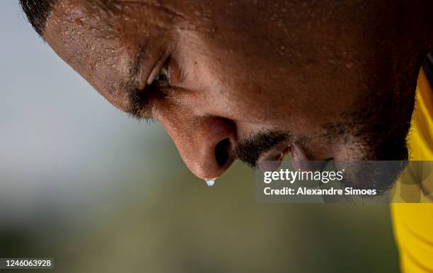 Sebastien Haller of Borussia Dortmund during the second day of the Marbella training camp on January 7, 2023 in Marbella, Spain.