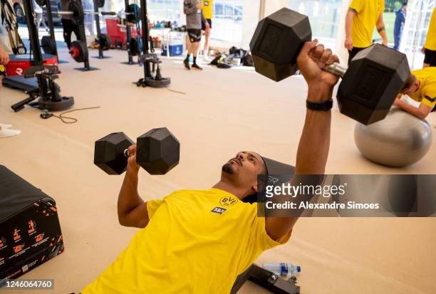 Sebastien Haller of Borussia Dortmund during the second day of the Marbella training camp on January 7, 2023 in Marbella, Spain.
