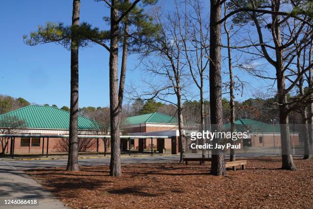General view of Richneck Elementary School on January 7, 2023 in Newport News, Virginia. A 6-year-old student was taken into custody after reportedly...