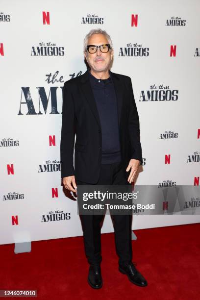 Alfonso Cuarón attends The Three Amigos In Conversation presented by Netflix at Academy Museum of Motion Pictures on January 06, 2023 in Los Angeles,...