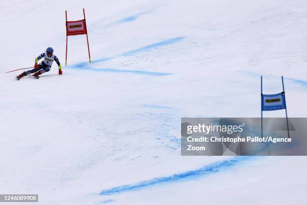 Mikaela Shiffrin of Team United States takes 1st place during the Audi FIS Alpine Ski World Cup Women's Giant Slalom on January 8, 2023 in Kranjska...