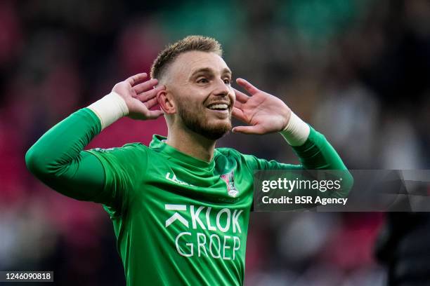 Jasper Cillessen of N.E.C. Nijmegen after the Dutch Eredivisie match between N.E.C. Nijmegen and Ajax at the Goffertstadion on January 8, 2023 in...