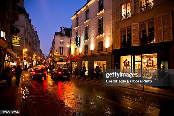 paris streets - saint germain stock pictures, royalty-free photos & images