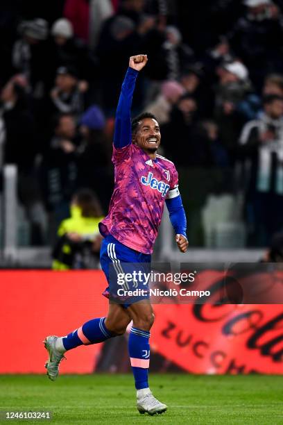 Danilo Luiz da Silva of Juventus FC celebrates after scoring a goal during the Serie A football match between Juventus FC and Udinese Calcio....